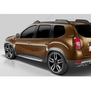 Dacia Duster 1 2009+ - Marşpiyel Oem Stil, Mat Gri Vakum Set