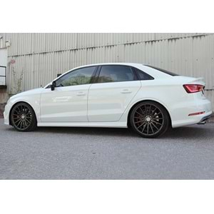 Audi A3 8V S 2012+ - Marşpiyel S3 Stil, İşlemsiz Ham Yüzey Vakum Set