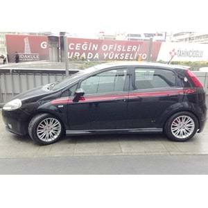 Fiat Punto 2012+ - Marşpiyel Abart Style, İşlem Yapılmamış Ham Ürün Yüzeyi, Vakum, Set