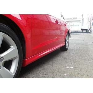 Audi A3 8V SB 2012+ - Marşpiyel S3 Stil, İşlemsiz Ham Yüzey Vakum Set