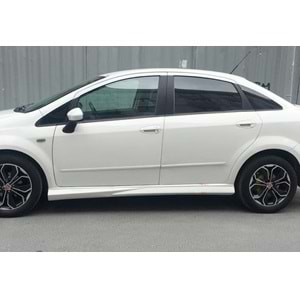 Fiat Linea 2007+ - Marşpiyel Abarth Stil, İşlemsiz Ham Yüzey Vakum Set