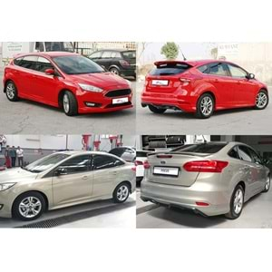 Ford Focus Mk3 2015+ - Marşpiyel Sport, İşlemsiz Ham Yüzey Vakum Set