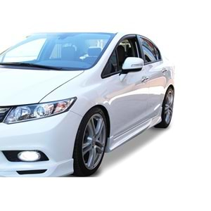 Honda Civic FB7 2012+ - Marşpiyel Custom, İşlemsiz Ham Yüzey Vakum Set