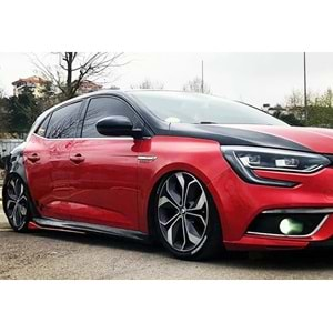 Renault Megane 4 2016+ - Marşpiyel Aero Stil, İşlemsiz Ham Yüzey Vakum Set