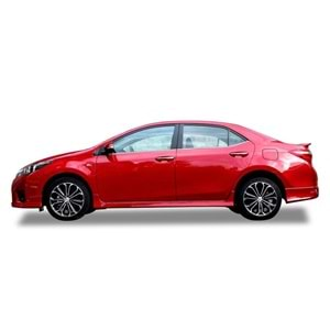 Toyota Corolla 11 2013+ - Marşpiyel Twin Stil, İşlemsiz Ham Yüzey Vakum Set