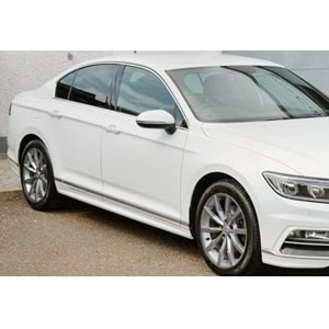 VW Passat B8 2015+ - Marşpiyel R Line Stil, İşlemsiz Ham Yüzey Vakum, Set