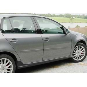 VW Golf Mk6 2008+ - Marşpiyel GTI Stil, İşlemsiz Ham Yüzey Vakum Set