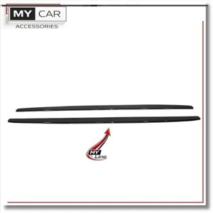 BMW F10 2010+ - Marşpiyel Çıta/Alt Yan, B Plus Performance V1 Stil, 3 mm, Piano Black Ürün Yüzeyi, Vakum, Set