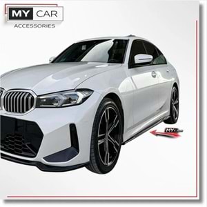 BMW G20 2019+ - Marşpiyel Çıta/Alt Yan, A Plus M Pack V1 Stil, Piano Black Parlak Ürün Yüzeyi, Vakum, Set