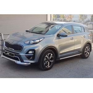 Kia Sportage 4 2015+ - Basamak Oem Stil V2 Noktalı , TPE+ABS+Alüminyum Ürün Yüzeyi, Set