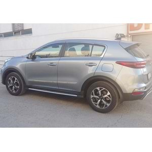 Kia Sportage 4 2015+ - Basamak Oem Stil V2 Noktalı , TPE+ABS+Alüminyum Ürün Yüzeyi, Set