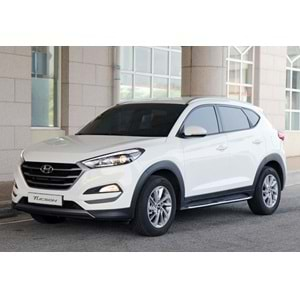 Hyundai Tucson 3 2015+ - Basamak Oem Çizgili V2 Stil, TPE Kaydırmaz Alüminyum Yüzey ABS Ürün Yapısı Set