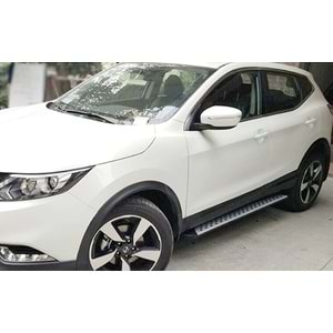 Nissan Qashqai 2 2013+ - Basamak Oem Noktalı V2 Stil, TPE Kaydırmaz Alüminyum Yüzey ABS Ürün Yapısı Set