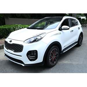 Kia Sportage 4 2015+ - Basamak Oem Stil Çizgili, TPE Kaydırmaz Alüminyum Yüzey, ABS Ürün Yapısı, Set