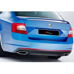 Skoda Octavia RS Mk3 2013+ - Egzos Ucu VRS Oem Stil, Parlak Paslanmaz Çelik Ürün Yapısı, Set