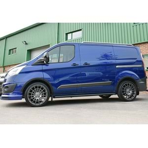 Ford Transit Custom Mk1 2012+ - Çamurluk Üzeri Kaplaması A Plus+ Oem V1 Stil, Mat Siyah Ürün Yüzeyi Vkm. Set