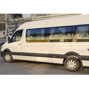 M. Benz W906 2 2006+ - Çamurluk Üzeri Kaplaması A Plus+ Oem V1 Stil, Mat Siyah Ürün Yüzeyi, Vkm., Set