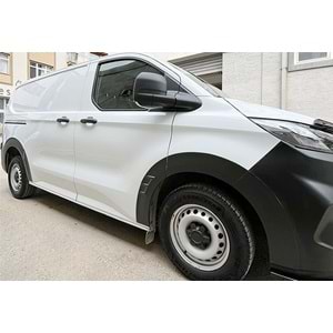 Ford Tran./Tour. Custom Mk2 2023+ - Çamurluk Kaplaması/Üst, A Plus Std. Line V1 Stil, Mat Siyah Ürün Yüzeyi, Vakum, Set
