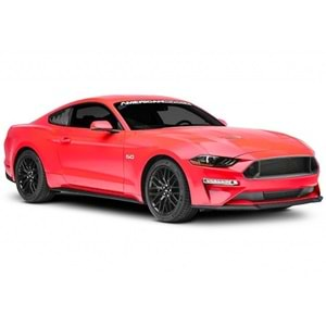 Ford Mustang Mk6 2015+ - Cam Üst Kaplaması/Yan C Sütunu V2 Stil, Arka, Piano Black Boyalı Ürün Yüzeyi, ABS, Set