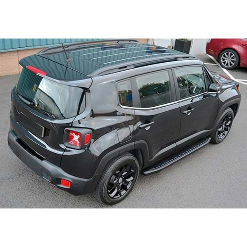 Jeep Renegade 2014+ - Basamak Proside Mat Siyah Alın, 170 cm Set