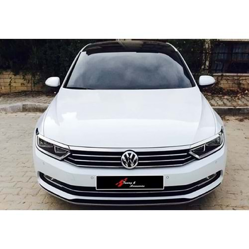 VW Passat B8 2015+ - Krom Far Üst Çıtası 3 Parça, Paslanmaz Çelik Set