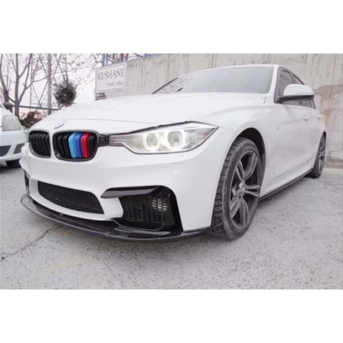BMW F30 2012+ - Tampon Lipi/Ön, B Plus M3 V1 Stil, Piano Black Ürün Yüzeyi, Vakum