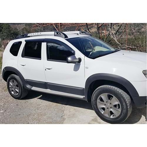 Dacia Duster 1 2009+ - Kapı Üzeri Kaplaması A Plus+ Oem V1 Stil, Mat Siyah Ürün Yüzeyi Vkm. Set