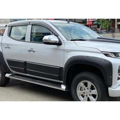 Mitsubishi L200 5 FL 2019+ - Kapı Üzeri Kaplaması A Plus+ Sport Line Stil, Mat Siyah Ürün Yüzeyi Vkm. Set