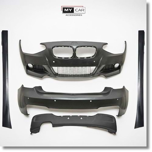 BMW F20 2011+ - Body Kit/Set, M Technic V1 Stil, Sis Farı Yuvası, Far Yıkama Yeri, PCD, İşlem Yapılmamış Ham Ürün Yüzeyi, PU, Set
