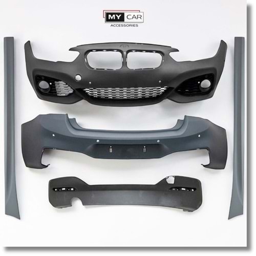 BMW F20 LCI 2015+ - Body Kit/Set, M Technic V1 Stil, Sis Farı Yuvası, Far Yıkama Yeri, PCD, İşlem Yapılmamış Ham Ürün Yüzeyi, PU, Set