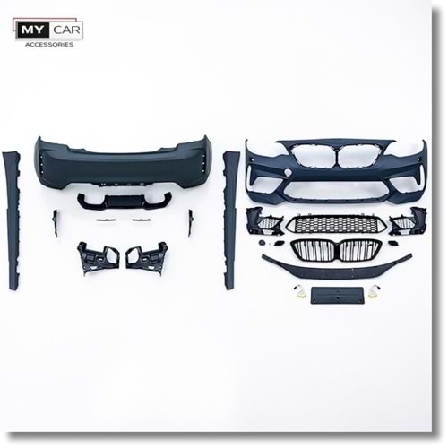 BMW F22 2013+ - Body Kit/Set, M2 V1 Stil, Pnjr., Far Yıkama Yeri, İşlem Yapılmamış Ham Ürün Yüzeyi, PU, Set