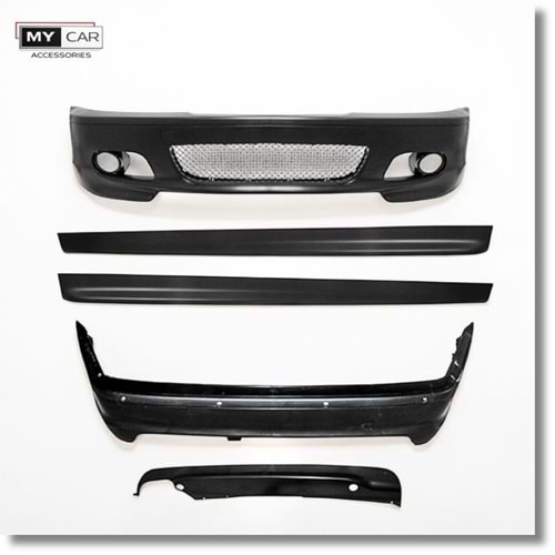 BMW E46 Coupe 1997+ - Body Kit/Set, M Technic V1 Stil, İşlem Yapılmamış Ham Ürün Yüzeyi, PU, Set