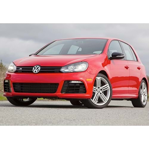 VW Golf Mk6 2008+ - Tampon Ön R20 Stil, Pnjr., DRL, İşlem Yapılmamış Ham Ürün Yüzey, ABS, Set