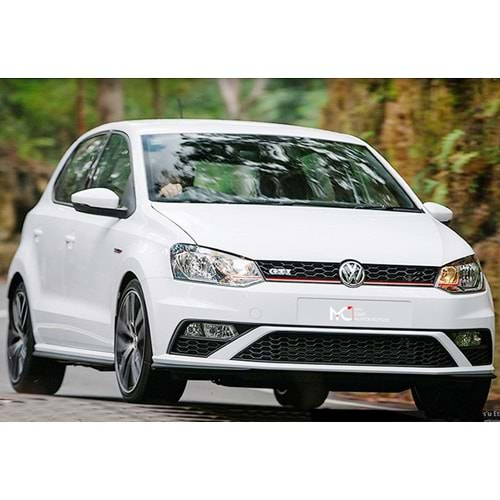 VW Polo Mk5 2009+ - Tampon Ön GTI Stil Pnjr., İşlem Yapılmamış Ham Yüzey Set ABS