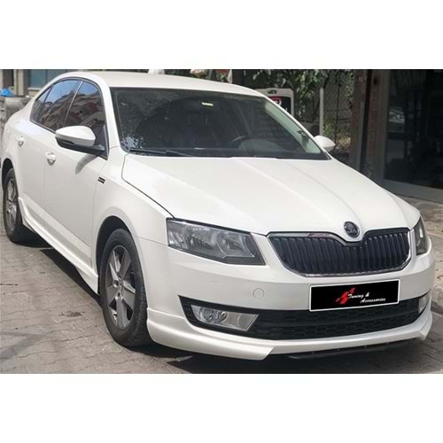 Skoda Octavia Mk3 2013+ - Ön Ek Rieger Stil, İşlemsiz Ham Yüzey Vakum