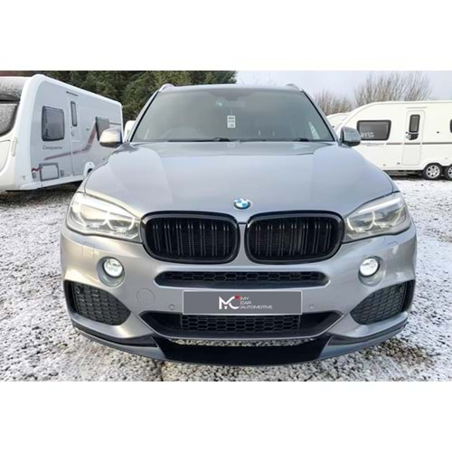 BMW F15 2013+ - Ön Lip A Plus+ M Performance Stil M Spt. Tmpn., Piano Black Vkm.