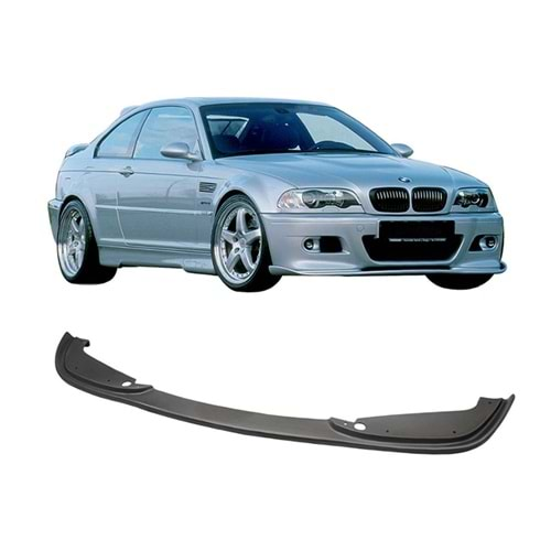 BMW E46 1997+ - Ön Lip Hamann M3 Stil, Piano Black Ürün Yüzeyi, Vakum