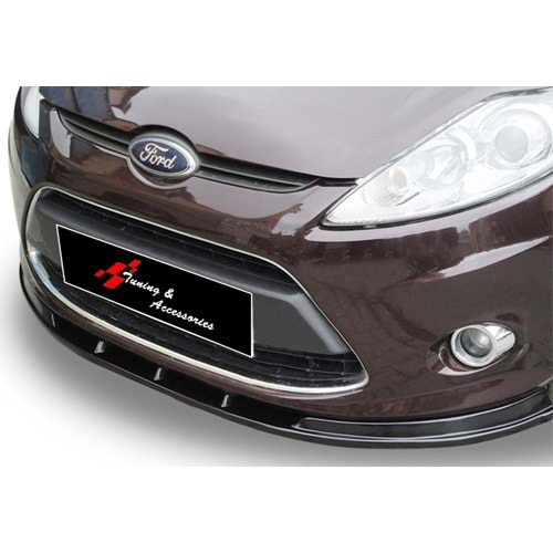 Ford Fiesta Mk6 2008+ - Ön Lip Basic 2 mm, Piano Black Vakum