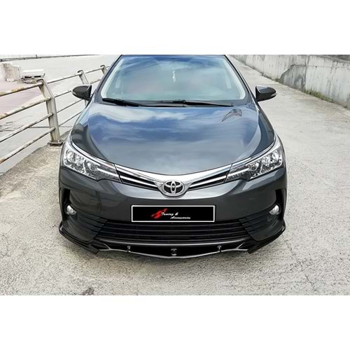 Toyota Corolla 11 2013+ - Ön Lip Trend Stil, Piano Black Vakum