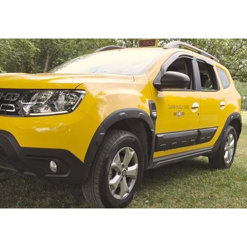 Dacia Duster 2 2018+ - Protector Body Kit A Plus+ Off Road Stil, Mat Siyah Yüzey Vkm. Set