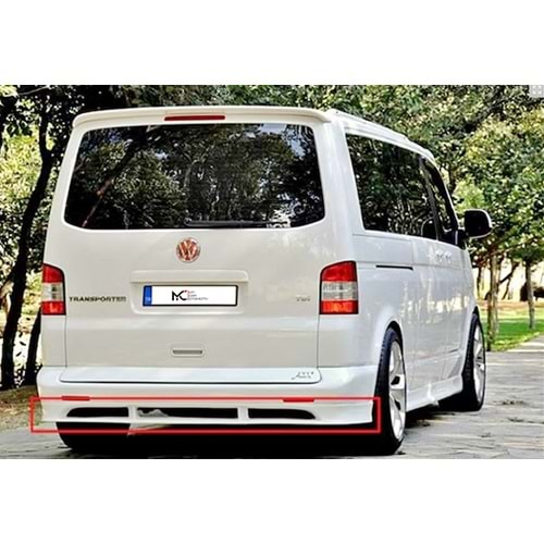 VW Transporter T5.2 2009+ - Arka Ek ABT Stil, İşlemsiz Ham Yüzey Vakum