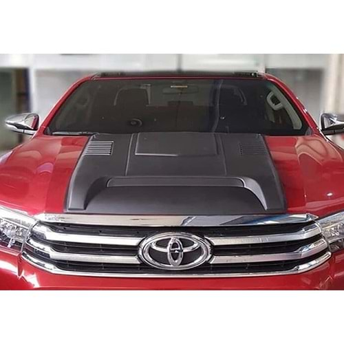 Toyota Hilux 8 2015+ - Kaput Havalandırma A Plus+ Revo V1 Stil, Mat Siyah Ürün Yüzeyi Vkm.