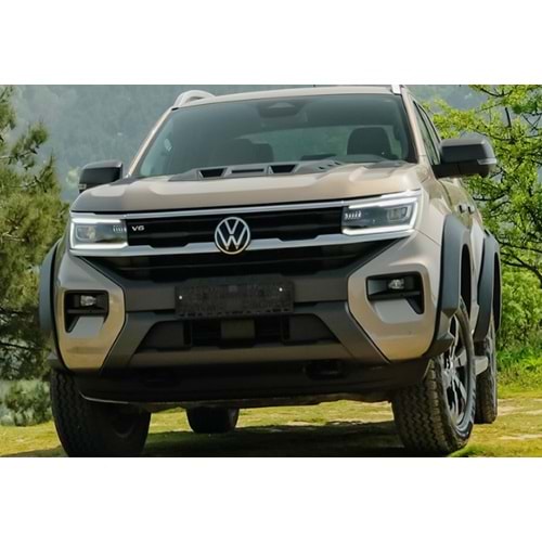 VW Amarok Mk2 2022+ - Kaput Havalandırma, A Plus Sport V1 Style, Mat Siyah Ürün Yüzeyi, Vakum