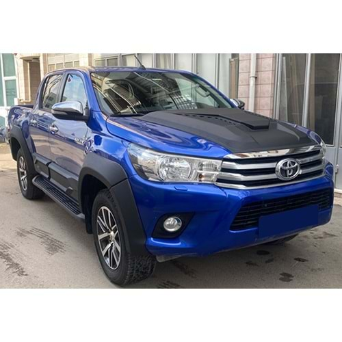 Toyota Hilux 8 2015+ - Kaput Havalandırma A Plus+ Peak V2 Stil, Mat Siyah Ürün Yüzeyi Vkm.