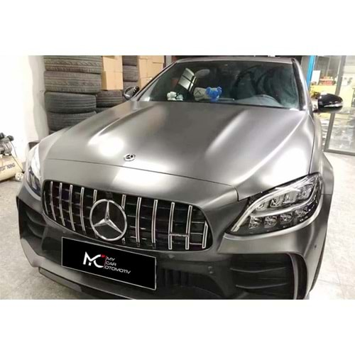 M. Benz W205 FL 2019+ - Panjur GTR Oem Stil, Krm. Şerit Piano Black İç ABS Set