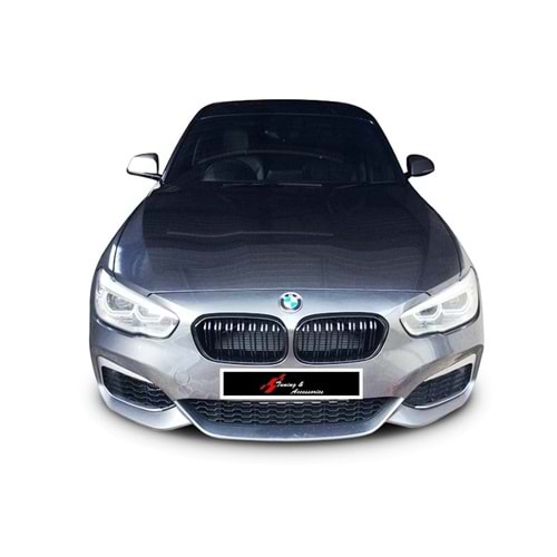 BMW F20 LCI 2015+ - Panjur M1 Stil Çift Çizgi, Piano Black Çerçeve İç ABS Set