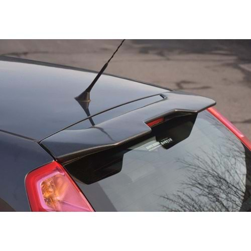 Fiat Punto 2009+ - Spoiler Sport Tavan Üzeri, Piano Black FRP