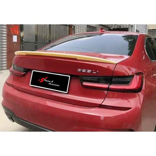 BMW G20 2019+ - Spoiler M Performance V2 Stil, Bagaj Üzeri, İşlem Yapılmamış Ham Ürün Yüzeyi, ABS