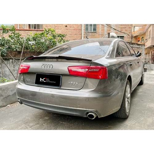 Audi A6 C7 2011+ - Spoiler M4 V1S Stil Bagaj Üzeri, Piano Black ABS