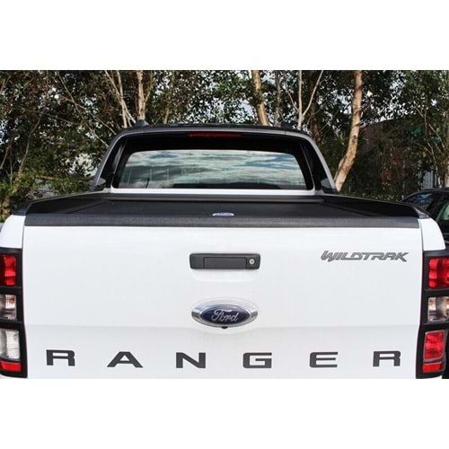 Ford Ranger T6 2011+ - Bagaj Kapağı Kaplaması/Üst A Plus Standart V1 Stil, Mat Siyah Ürün Yüzeyi, Vkm.